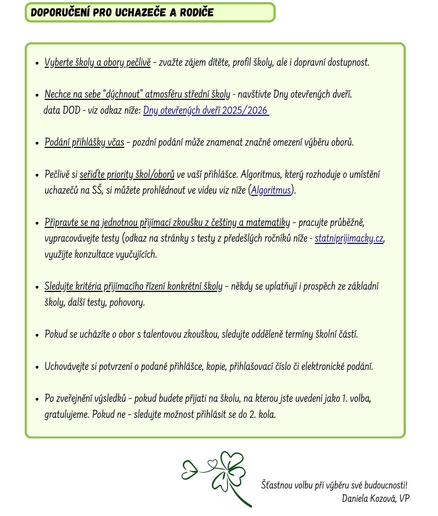 Obrázek Přijímací řízení 3